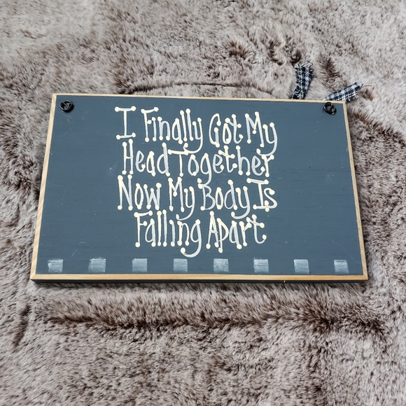 Cute Blue & White Rustic Country Sign - Picture 3 of 7